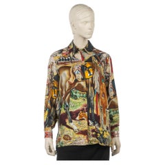 Camicia in seta "The Cheyennes" di Hermès