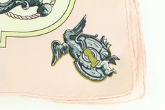 Hermès Les Cles Pink Silk Scarf 77h523s