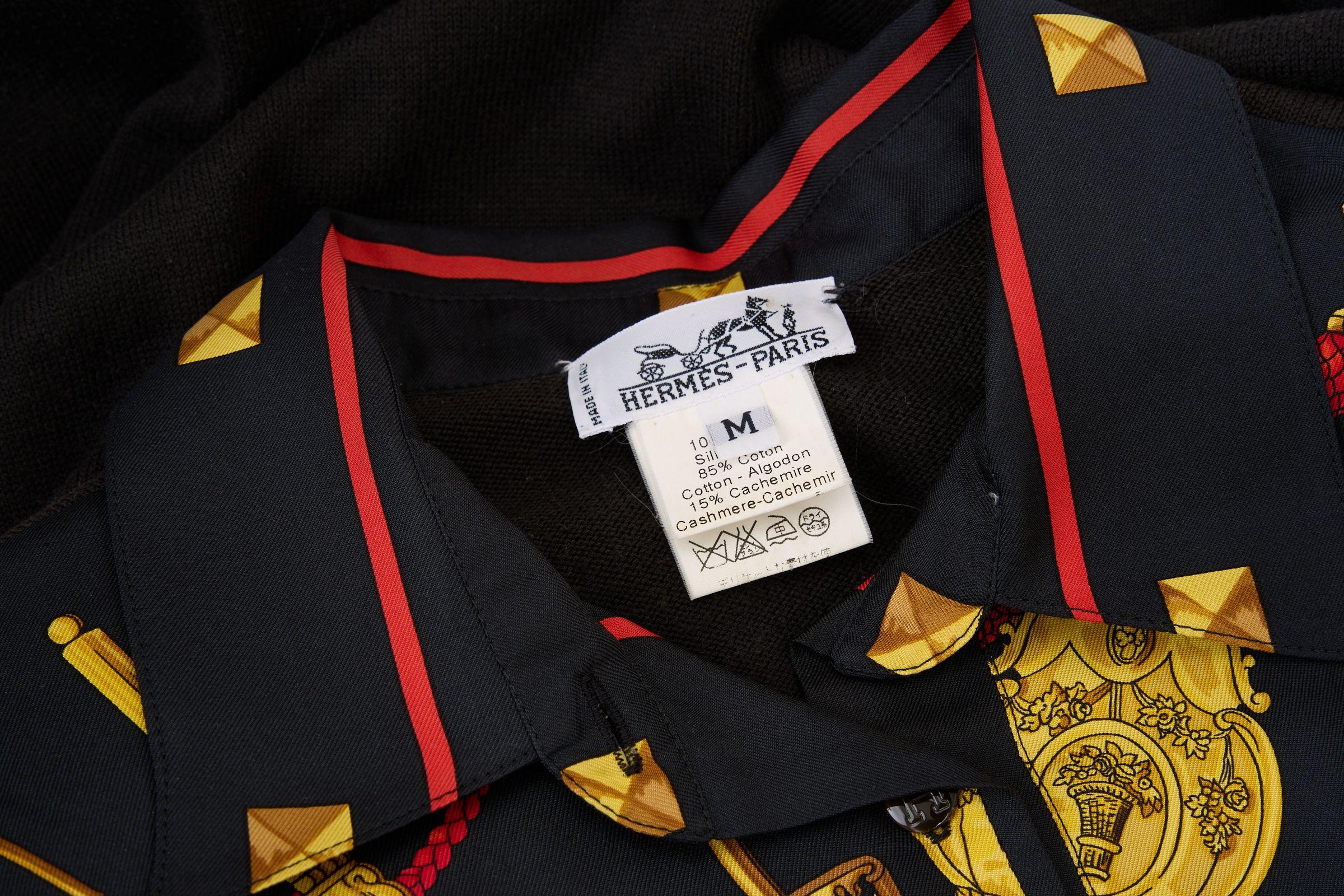 Hermès Les Cles Renaissance Silk Shirt In condizioni ottime in vendita a West Hollywood, CA