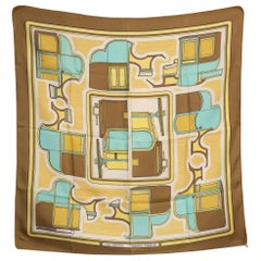 Hermes Les Coupes by F de La Perriere Silk Scarf