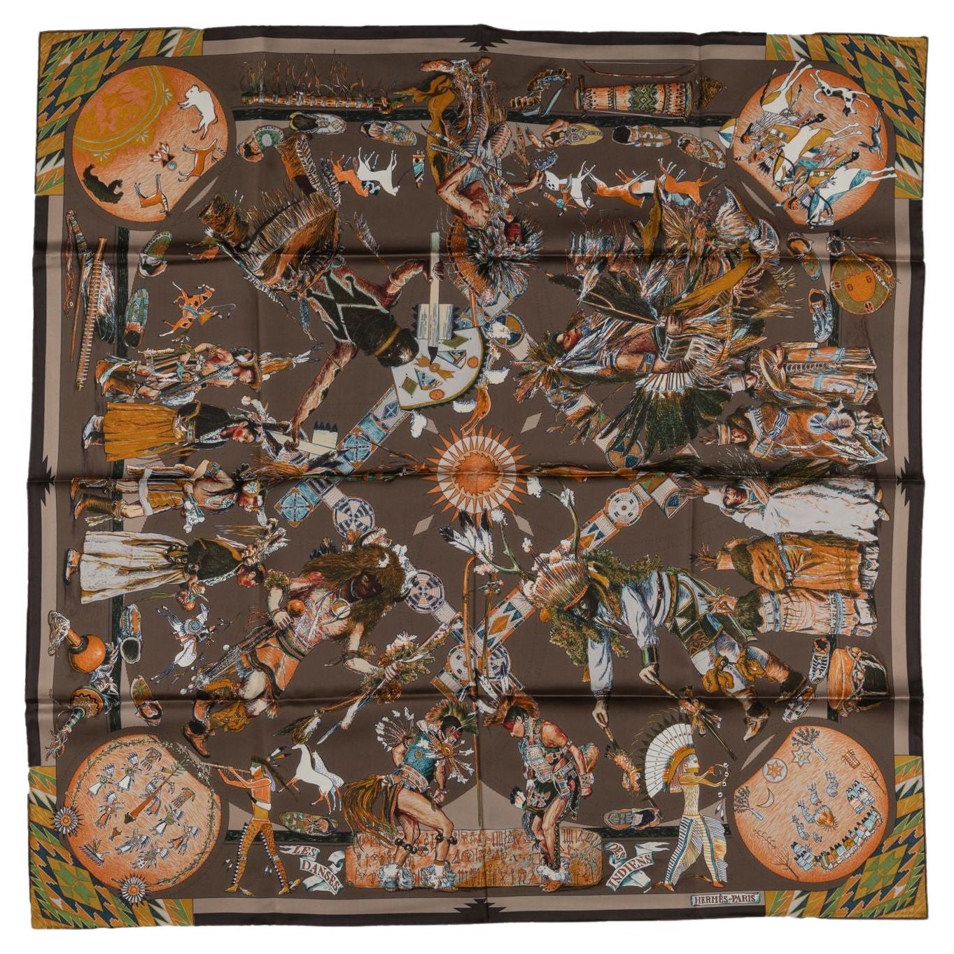 Hermès "Les Danses Des Indiens"-Schal