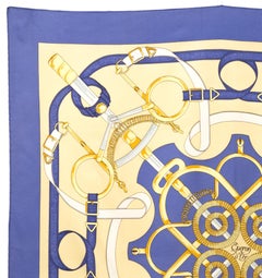 Hermes Les Eperons d Or by H dOrigny Silk Scarf