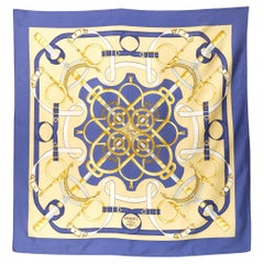 Used Hermes Les Eperons d Or by H dOrigny Silk Scarf