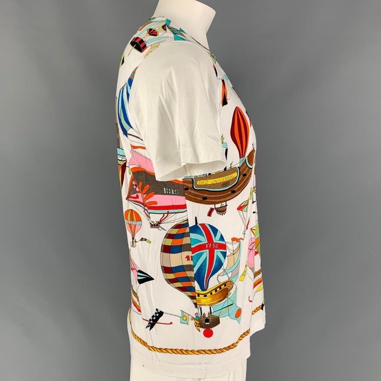 HERMES Les Folies du Ciel by Loic Dubigeon Size XL Multi-Color