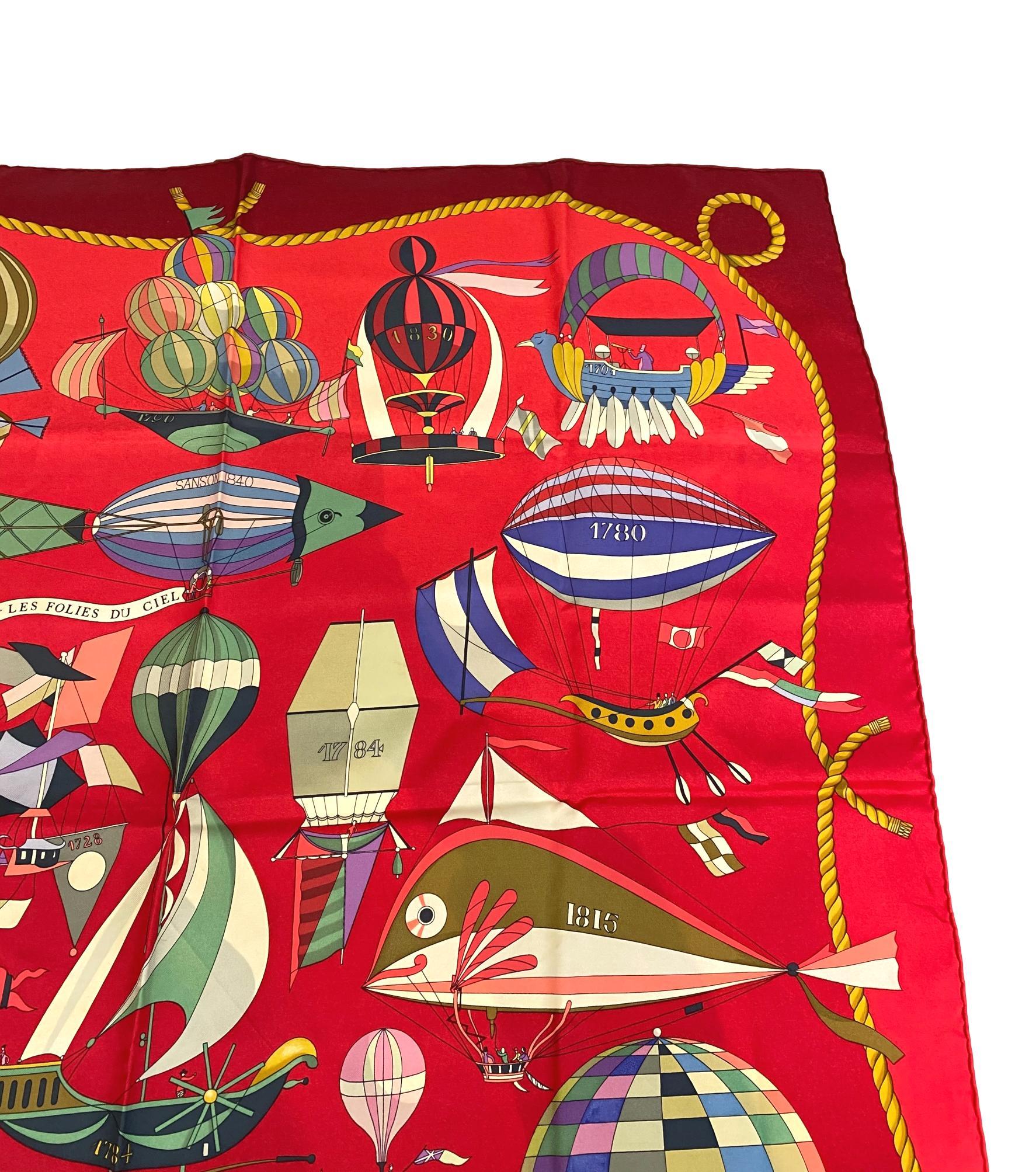 hermes hot air balloon scarf