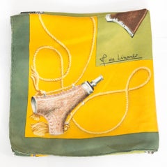 Hermes Les Fusils by H. de Linares Silk Scarf