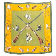 Hermes Les Fusils by H. de Linares Silk Scarf