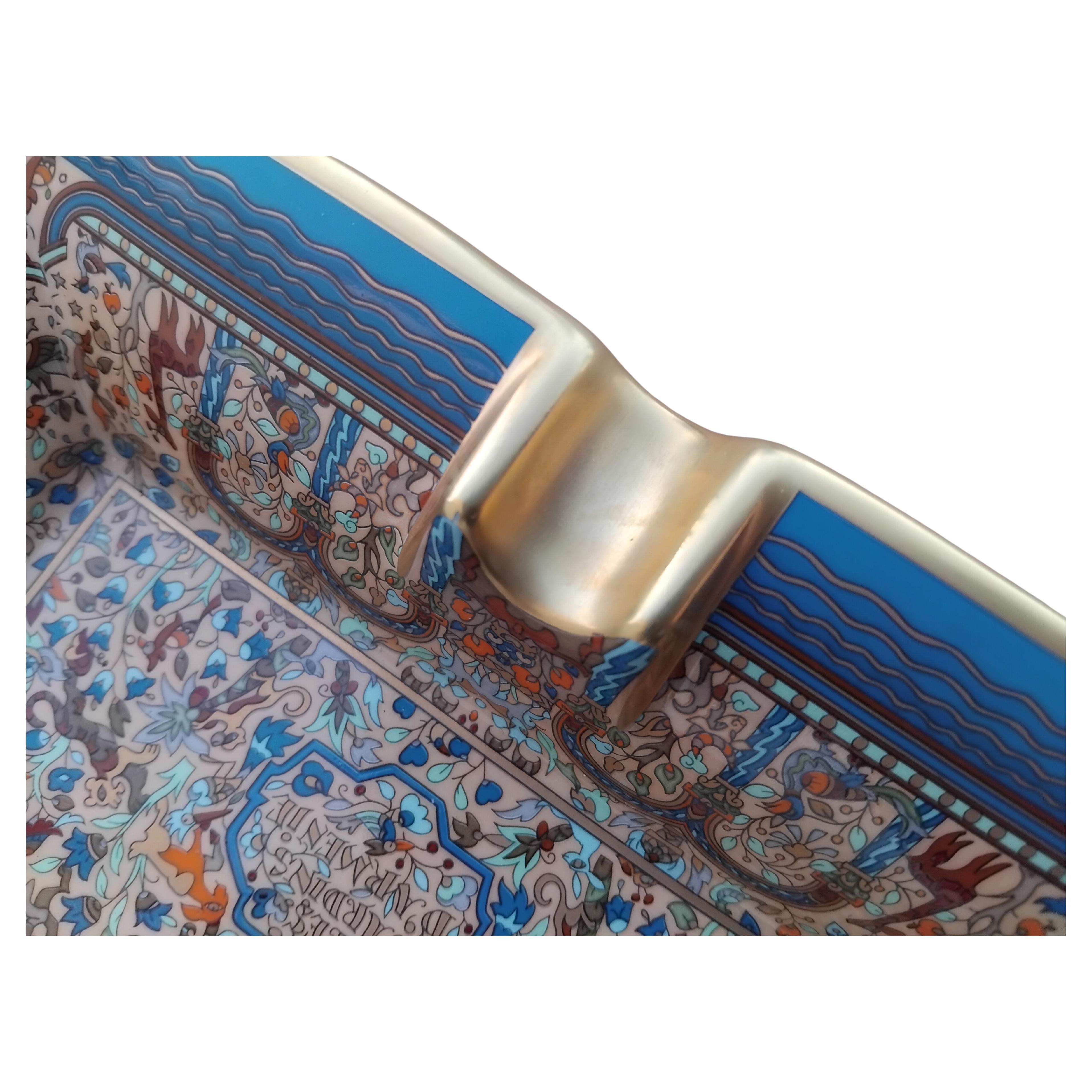 Hermès Les Jardins d'Arménie Armenia Cigar Ashtray Change Tray Porcelain Gold 1