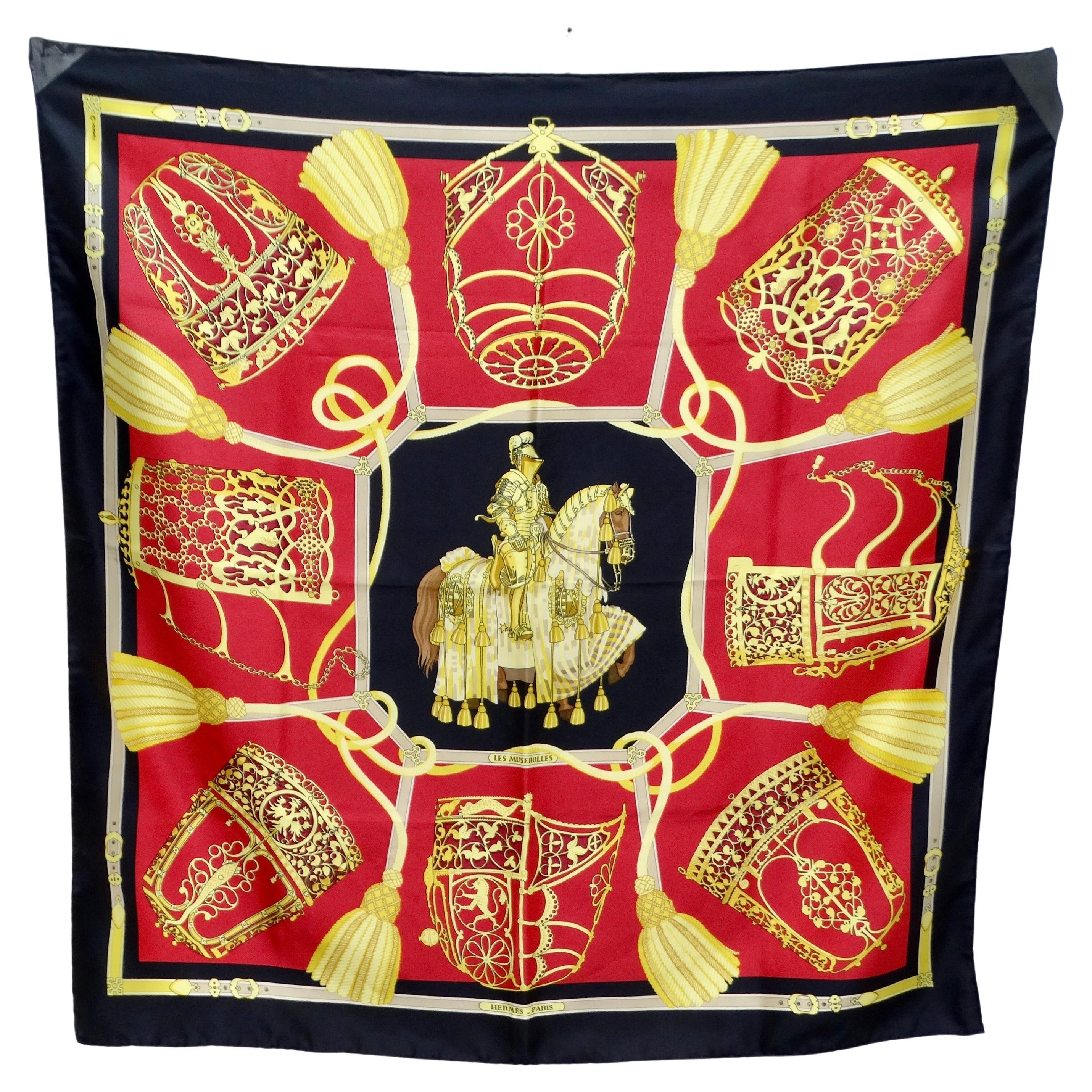 Hermes Les Muserolles Silk Scarf For Sale