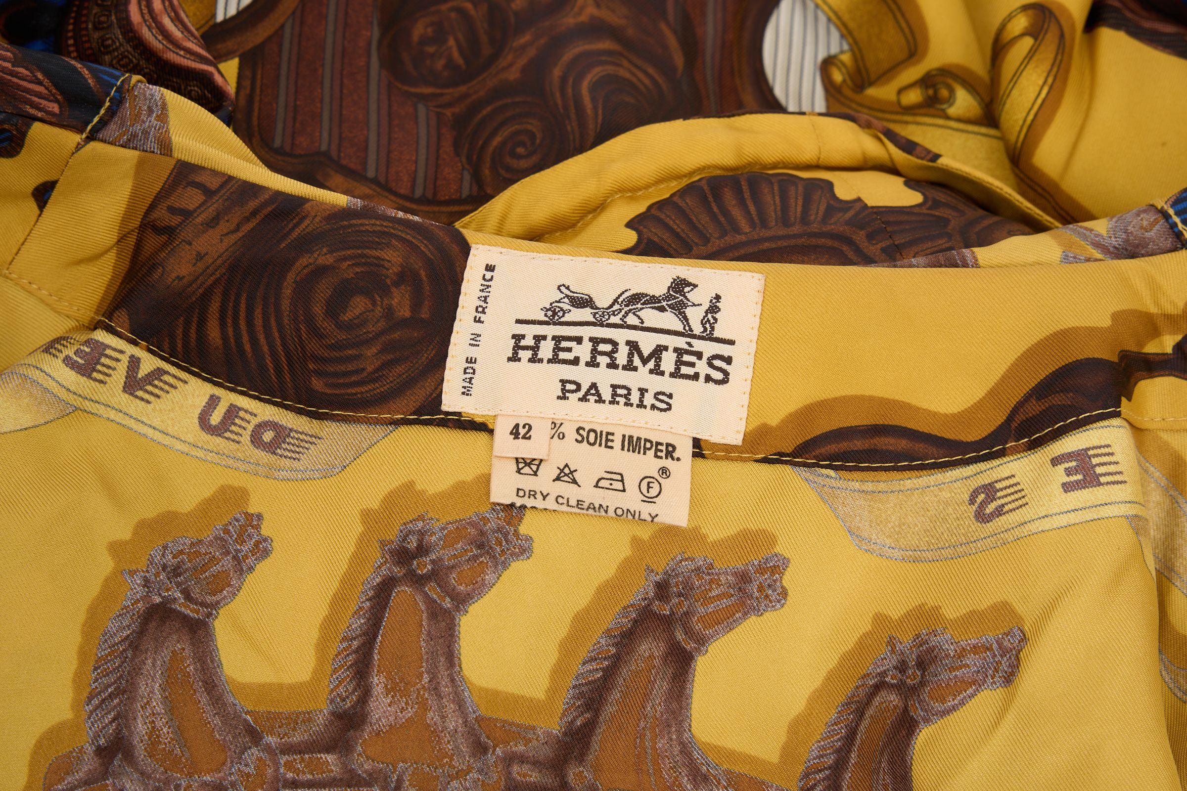 Women's Hermès Les Parures Du Vent Silk Parka For Sale