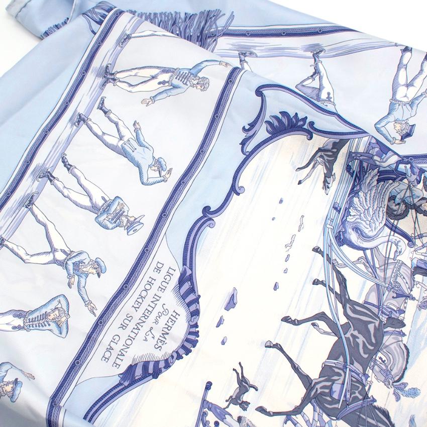 Hermes Les Plaisirs Du Froid Seidenschal 90 1