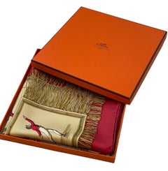 Hermès "Les Plaisirs Du Froid" Silk Twill Scarf by Hugo Grygkar