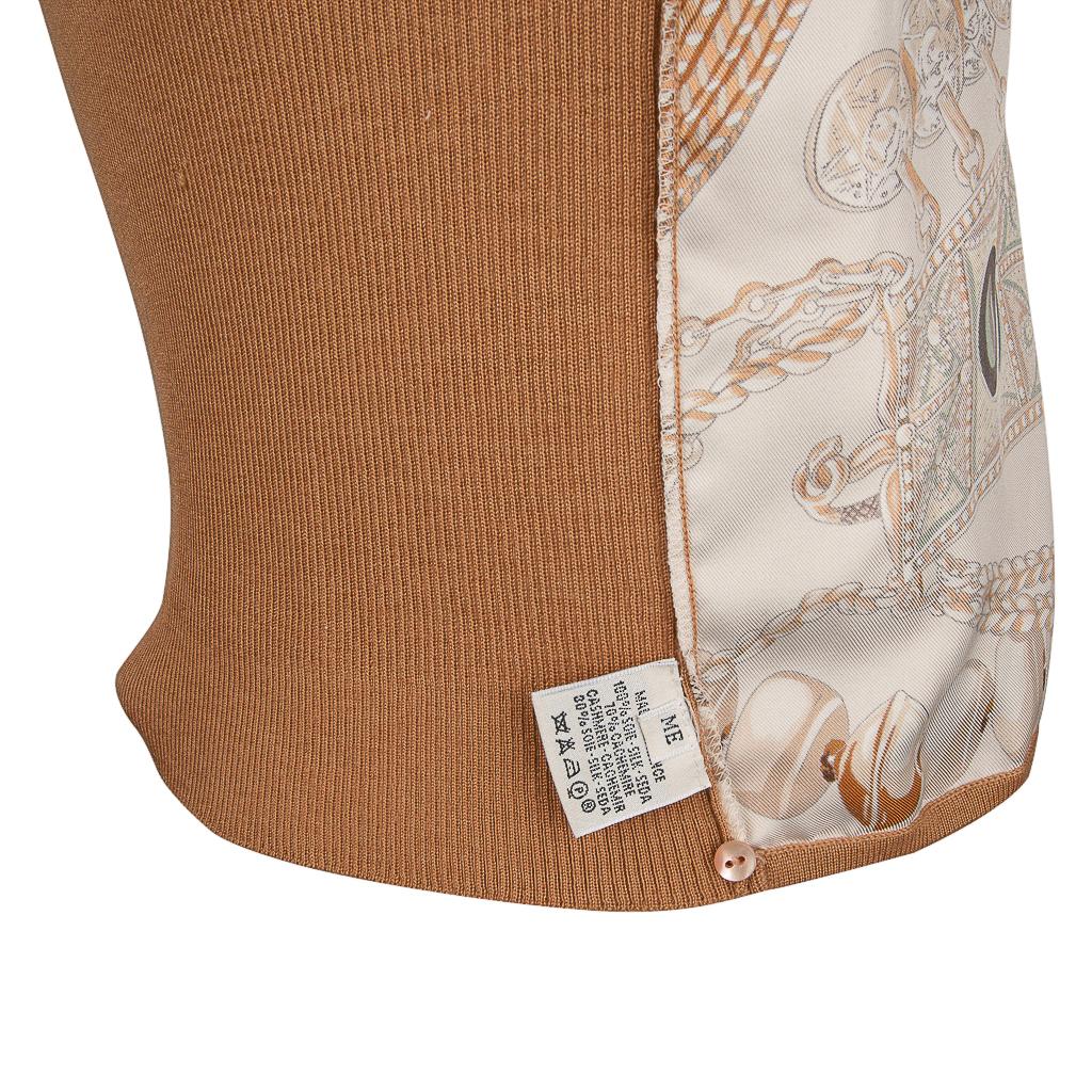 Hermes Les Precieuses Scarf Print Top Silk Cashmere Intricate Print M 4