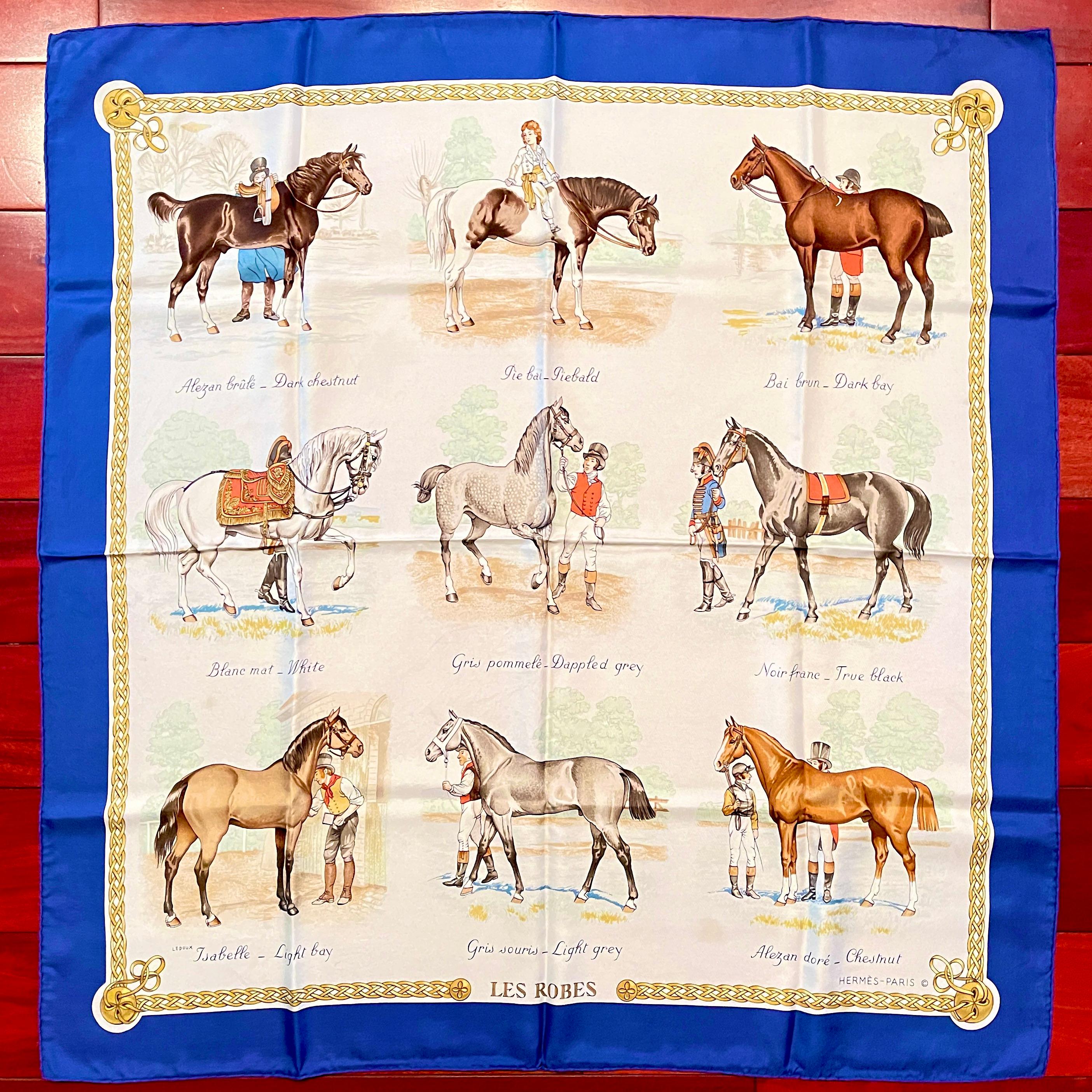 HERMÈS Les Robes Equestrian Silk Scarf, France 3