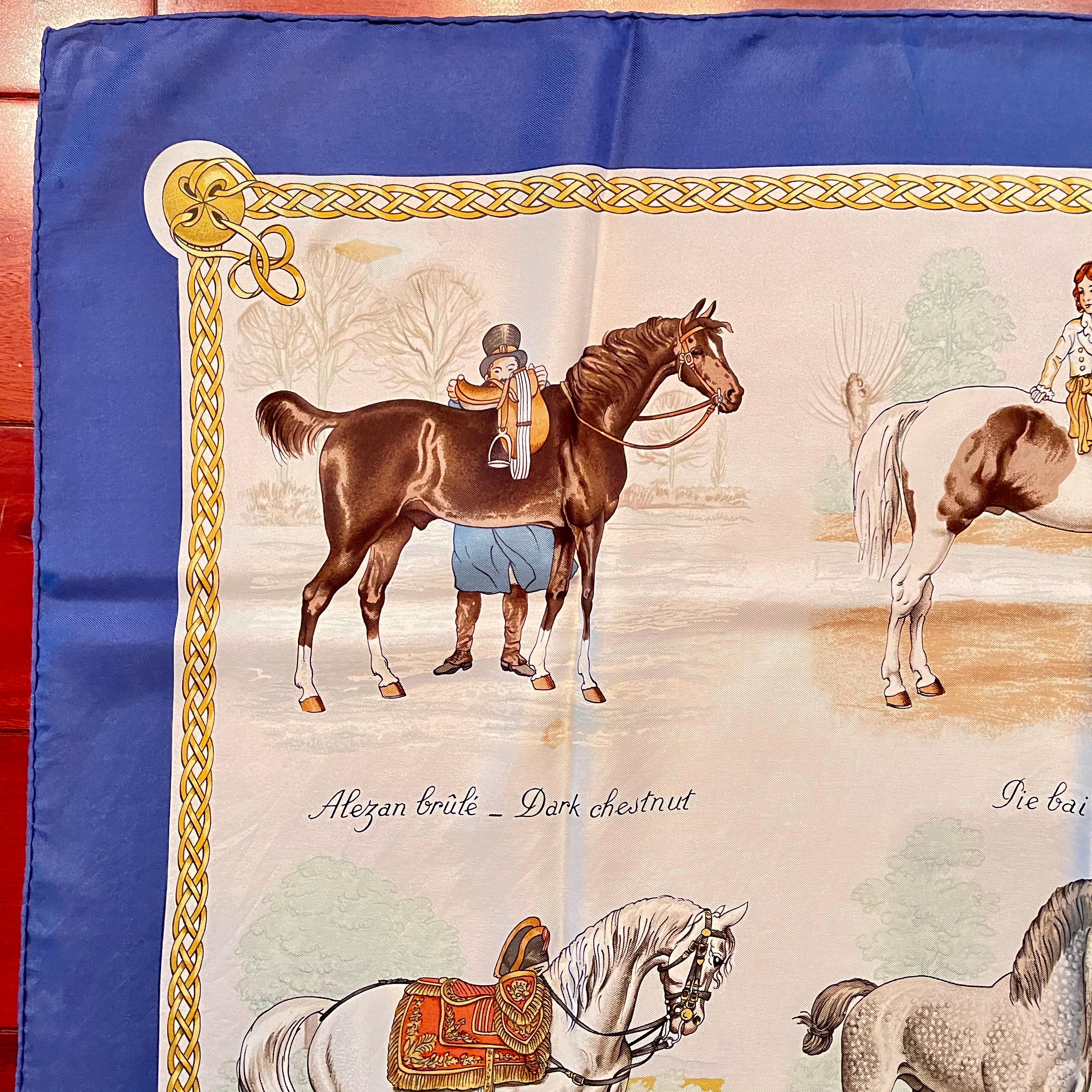 HERMÈS Les Robes Equestrian Silk Scarf, France 1