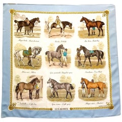 HERMES "Les Robes" Silk Scarf