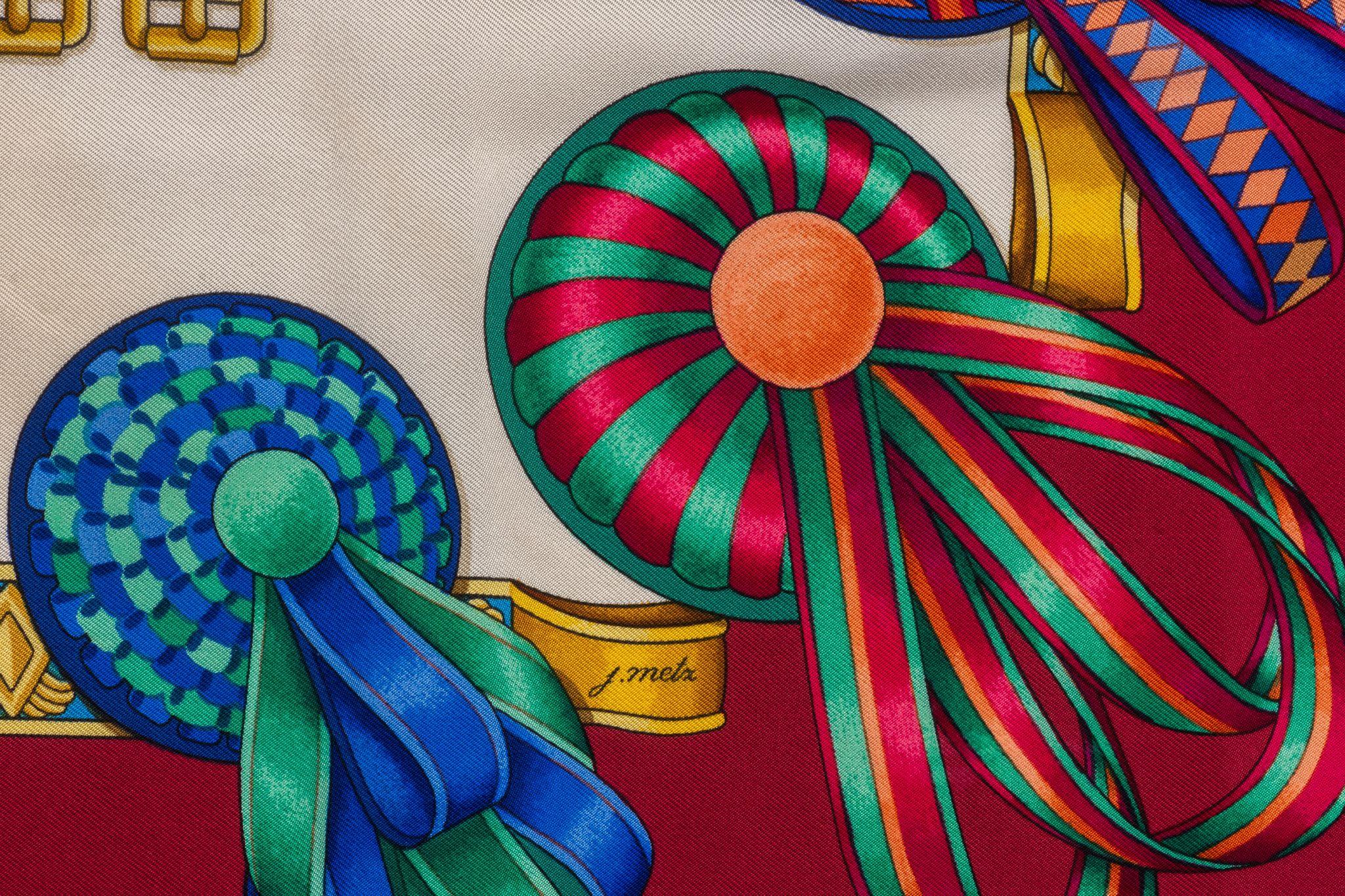 Hermes Les Rubans Du Cheval Scarf In Excellent Condition For Sale In West Hollywood, CA