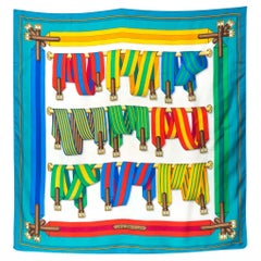 Hermes Les Sangles by J.Metz Silk Scarf