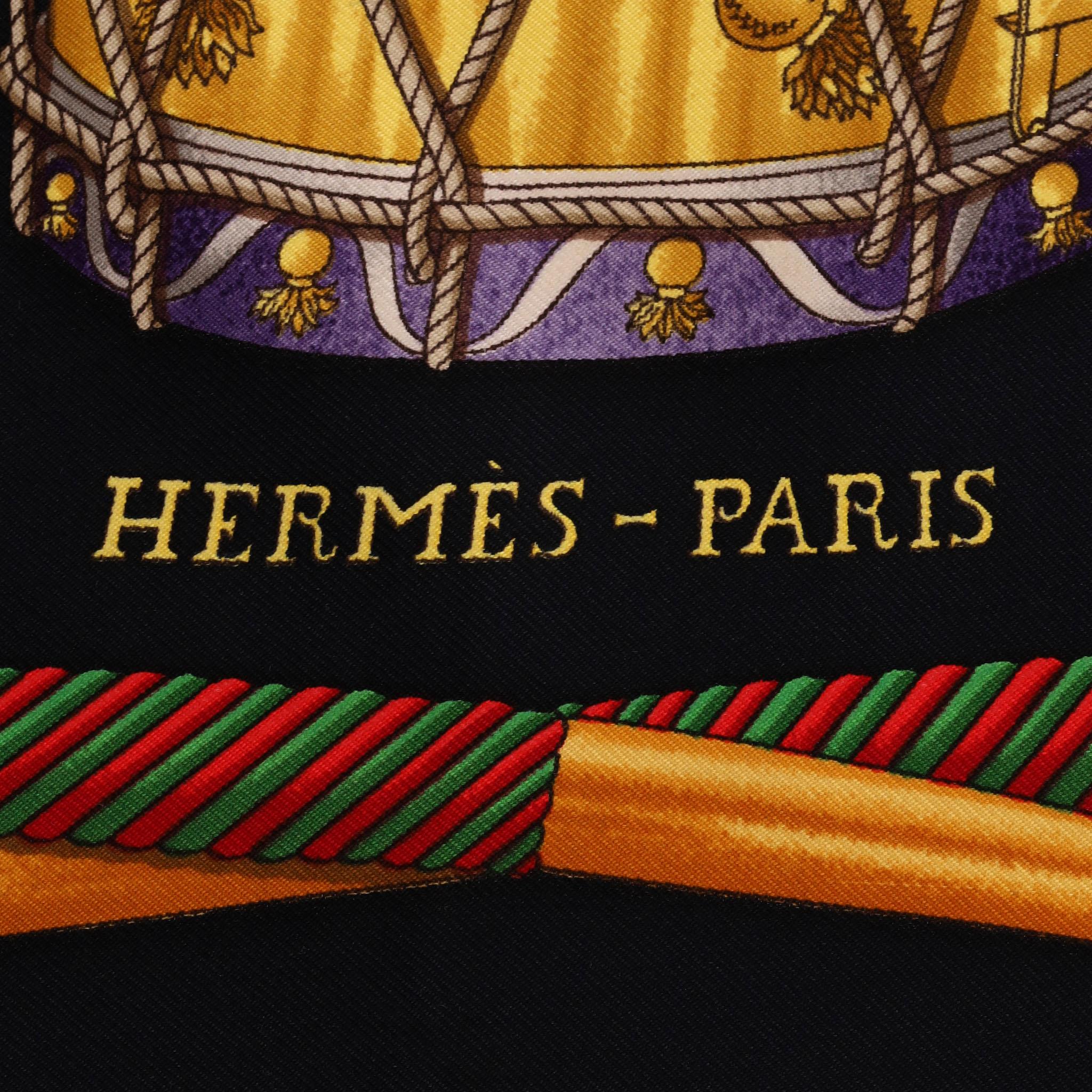 Women's Hermes Les Tambours Carre Silk Scarf For Sale