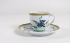 HERMÈS “LES TOUCANS” Six coffee cups