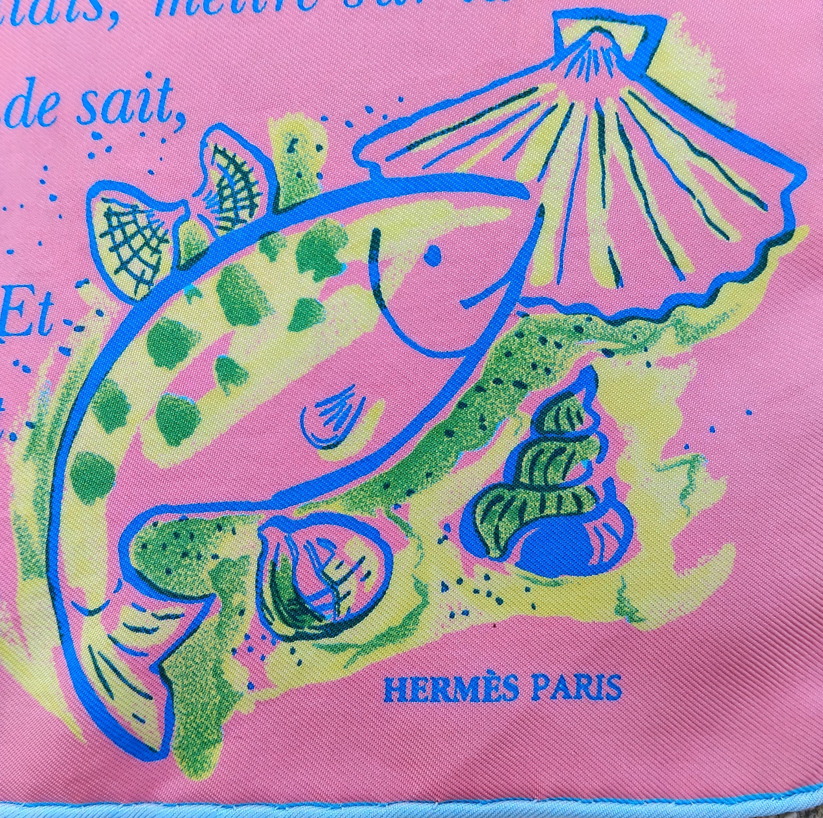 Hermès L'ete de Loula Silk Scarf Esther Henwood Gavroche 42 cm 6