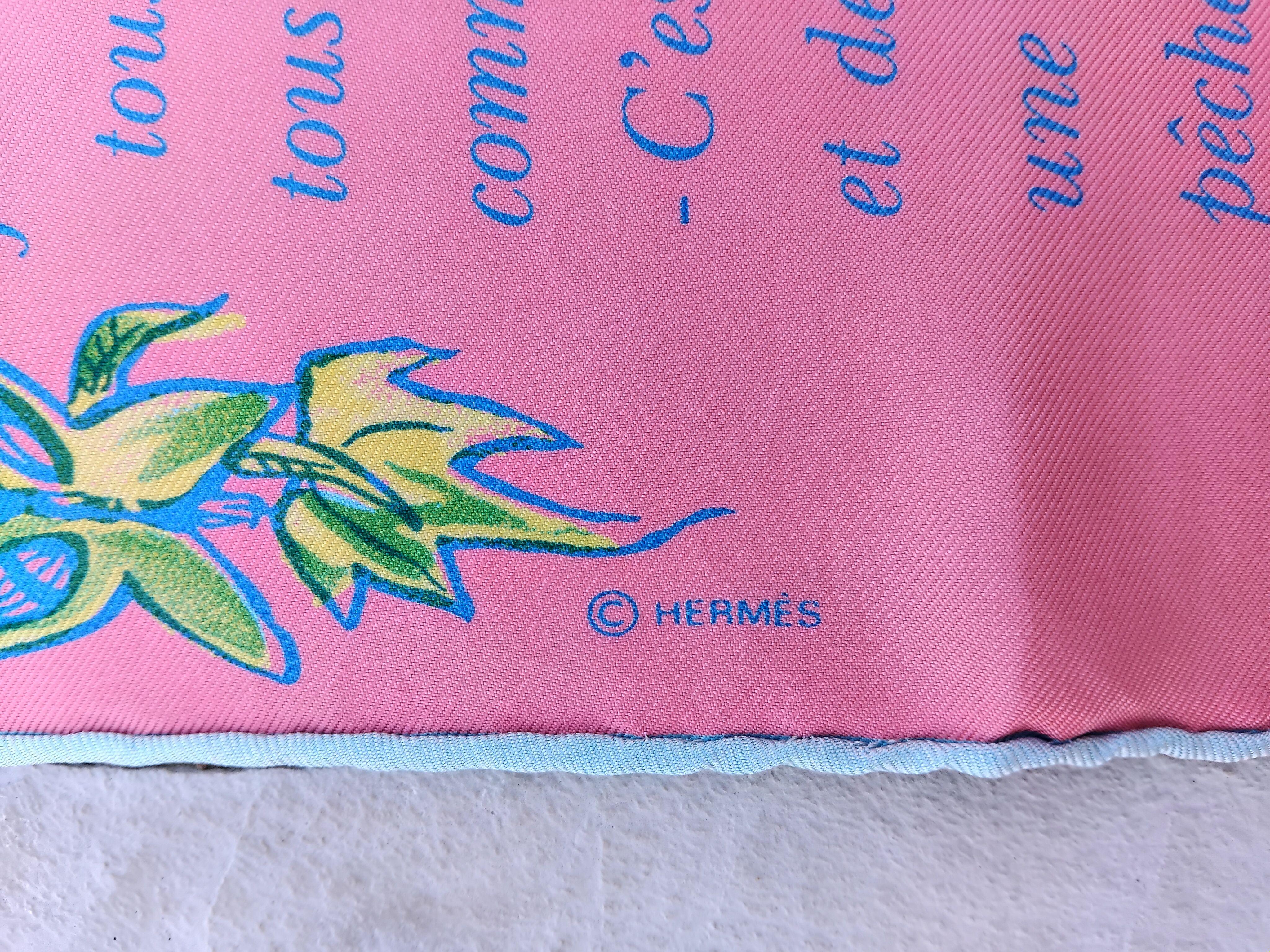 Hermès L'ete de Loula Silk Scarf Esther Henwood Gavroche 42 cm 7