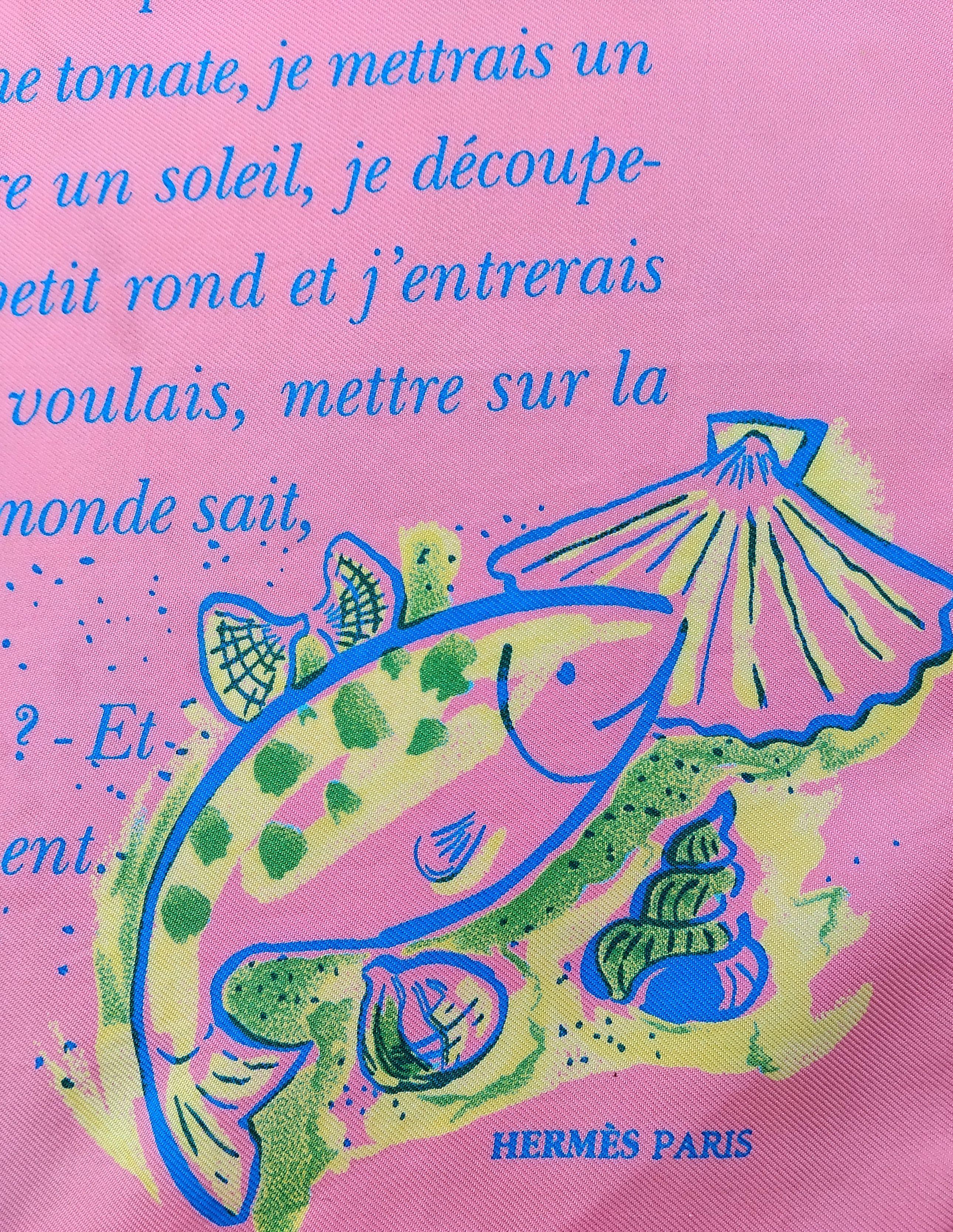 Hermès L'ete de Loula Silk Scarf Esther Henwood Gavroche 42 cm 1
