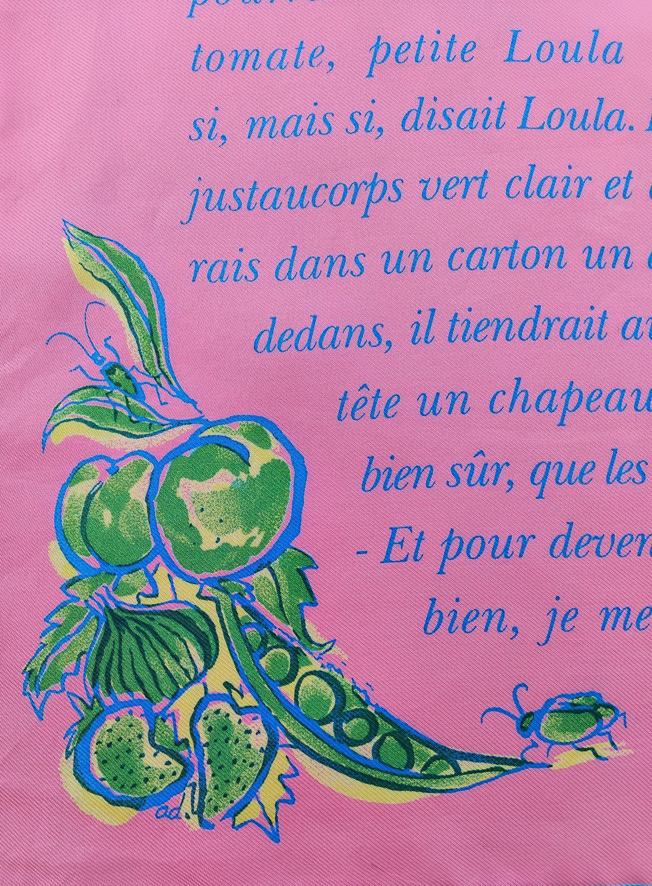 Hermès L'ete de Loula Silk Scarf Esther Henwood Gavroche 42 cm 3
