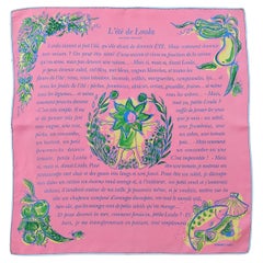 Hermès L'ete de Loula Silk Scarf Esther Henwood Gavroche 42 cm