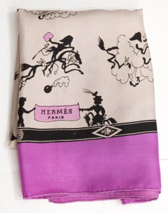 Hermes “Lettre de Napoleon a Murat » by H. Grygkar Silk Scarf
