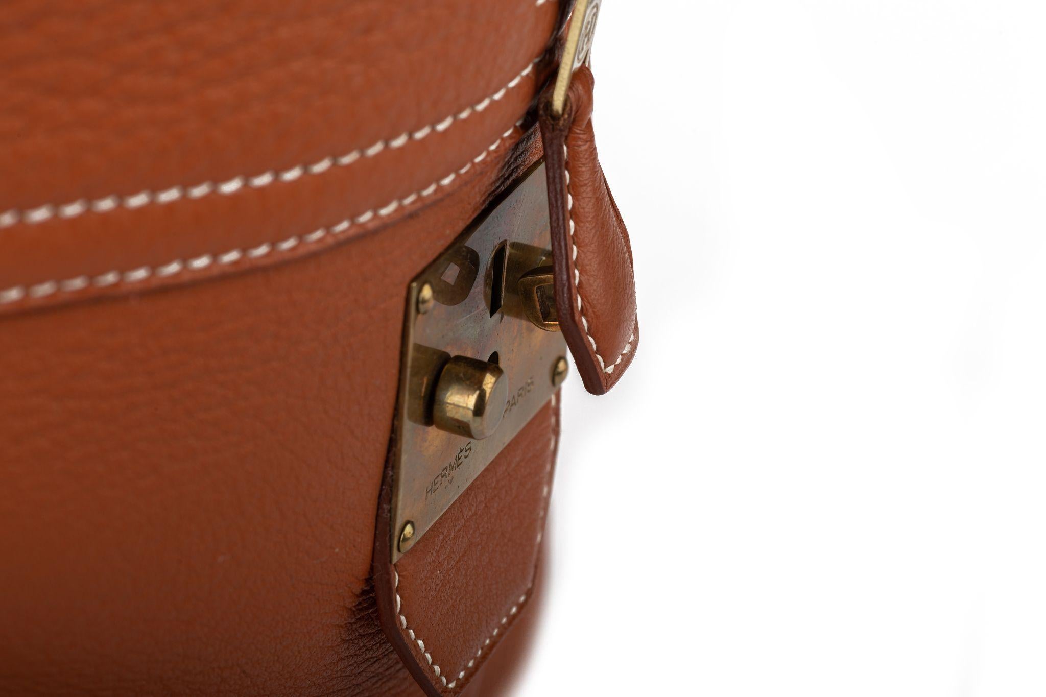 Hermès LG Victoria Rust Clemence Bag 7