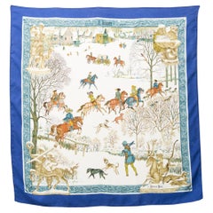 Hermes L'Hiver by P.Ledoux Silk Scarf
