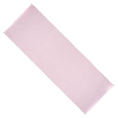 Hermès Libris stole is of Confetti Pink cashmere and silk
