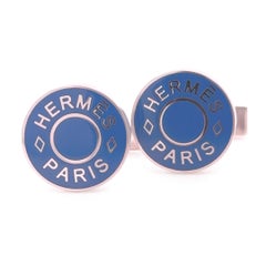 Gemelos Hermès Licol 2 Bleu Zafiro 9,78 g