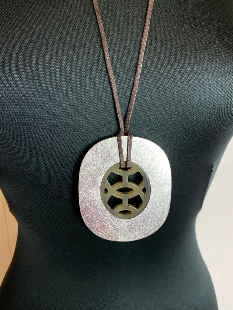 Hermes Lift Pendant Necklace at 1stDibs | hermes pendant