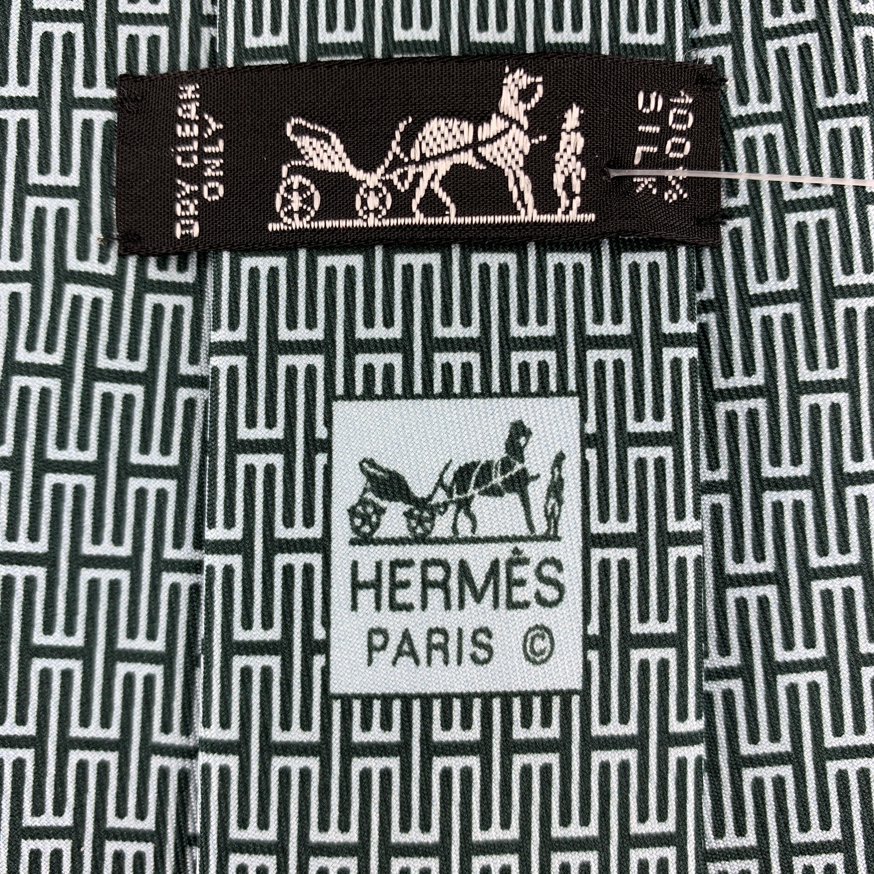 green hermes tie