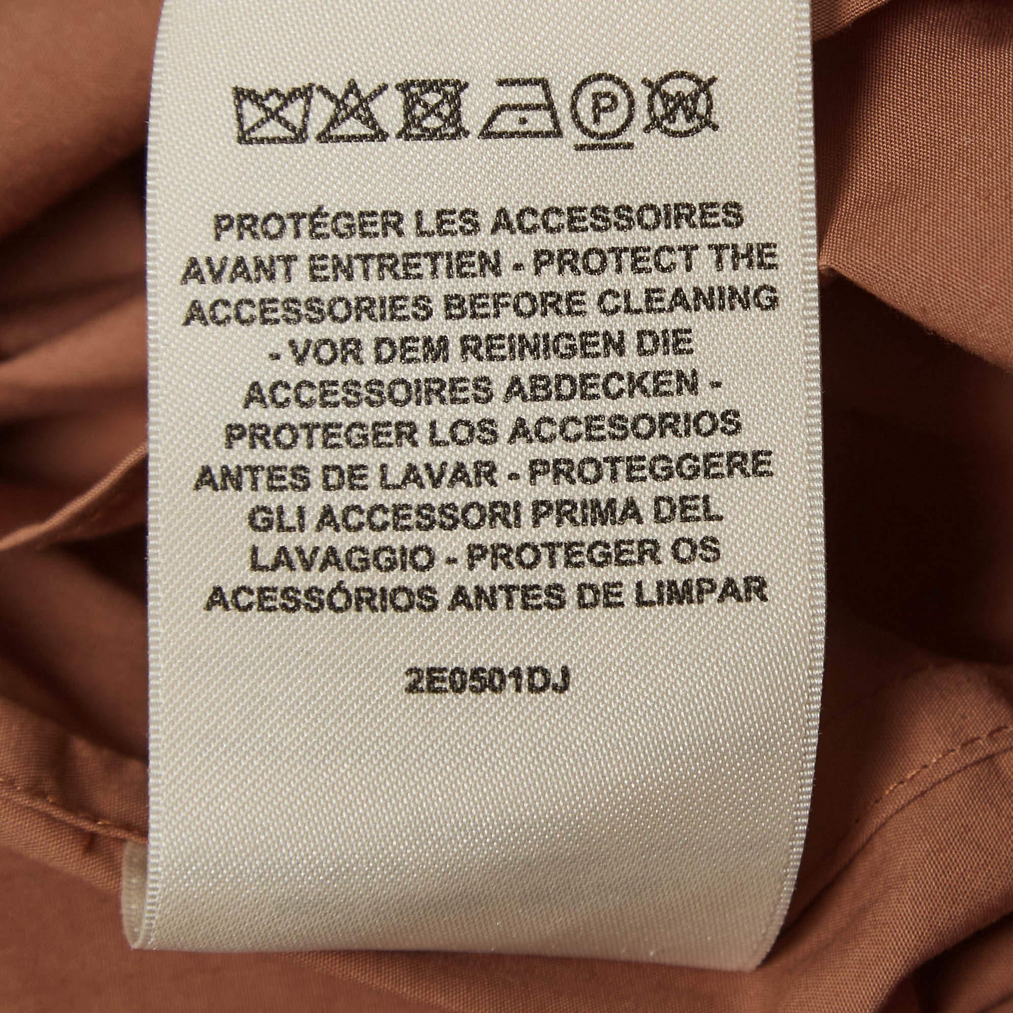 Hermès Light Brown Cotton Belted Short Dress S For Sale 2