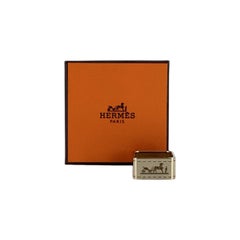 Hermes Caleche-Schalring aus hellgoldfarbenem Metall