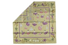 Hermès Light Green “La Danse” Rare Silk Scarf