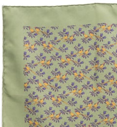 Hermes Light Green Silk Gavroche Scarf