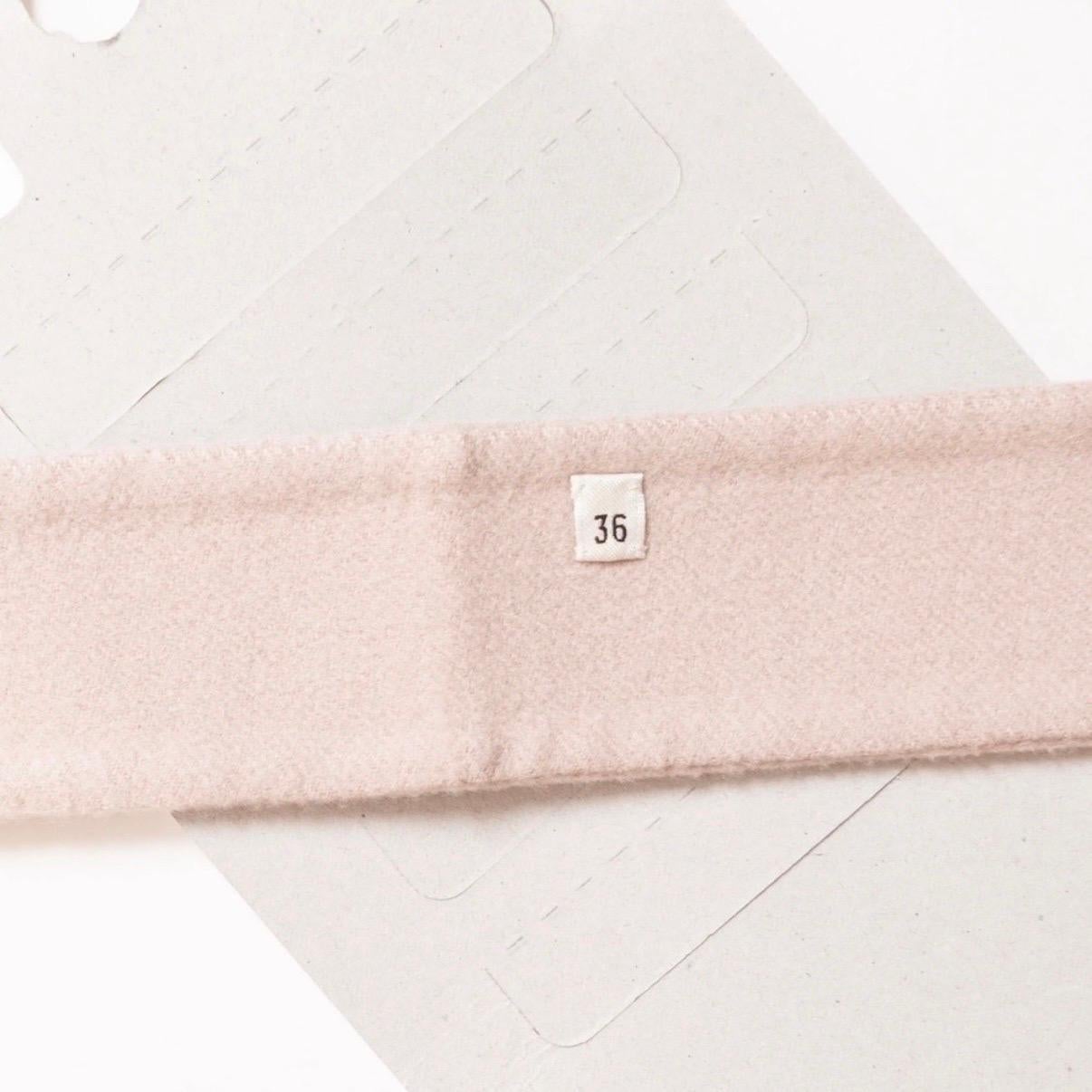 Hermès Light Pink Cashmere Wide Collar Coat 5