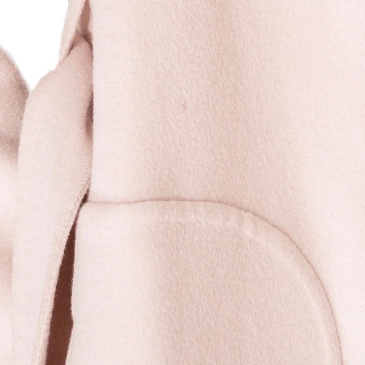 Hermès Light Pink Cashmere Wide Collar Coat 7