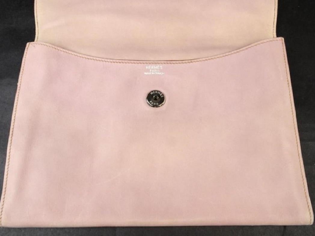 Hermès Light Pink Clutch Rose Swift Leather Rio 221345 Wallet For Sale 1