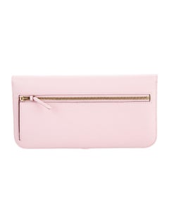 Hermes Light Pink Leather Gold Envelope Evening Clutch Wallet in Box