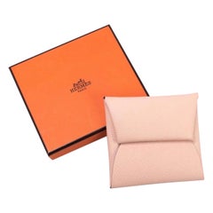 Hermes Light Pink Verso Epsom Leather Bastia Coin Purse Hermes Light Pink Verso Epsom Leather Bastia Coin Purse