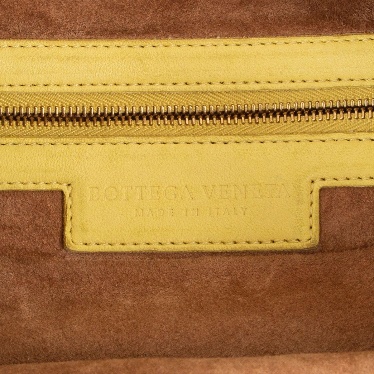 Yellow BOTTEGA VENETA light yellow leather VENETA SMALL Hobo Shoulder Bag