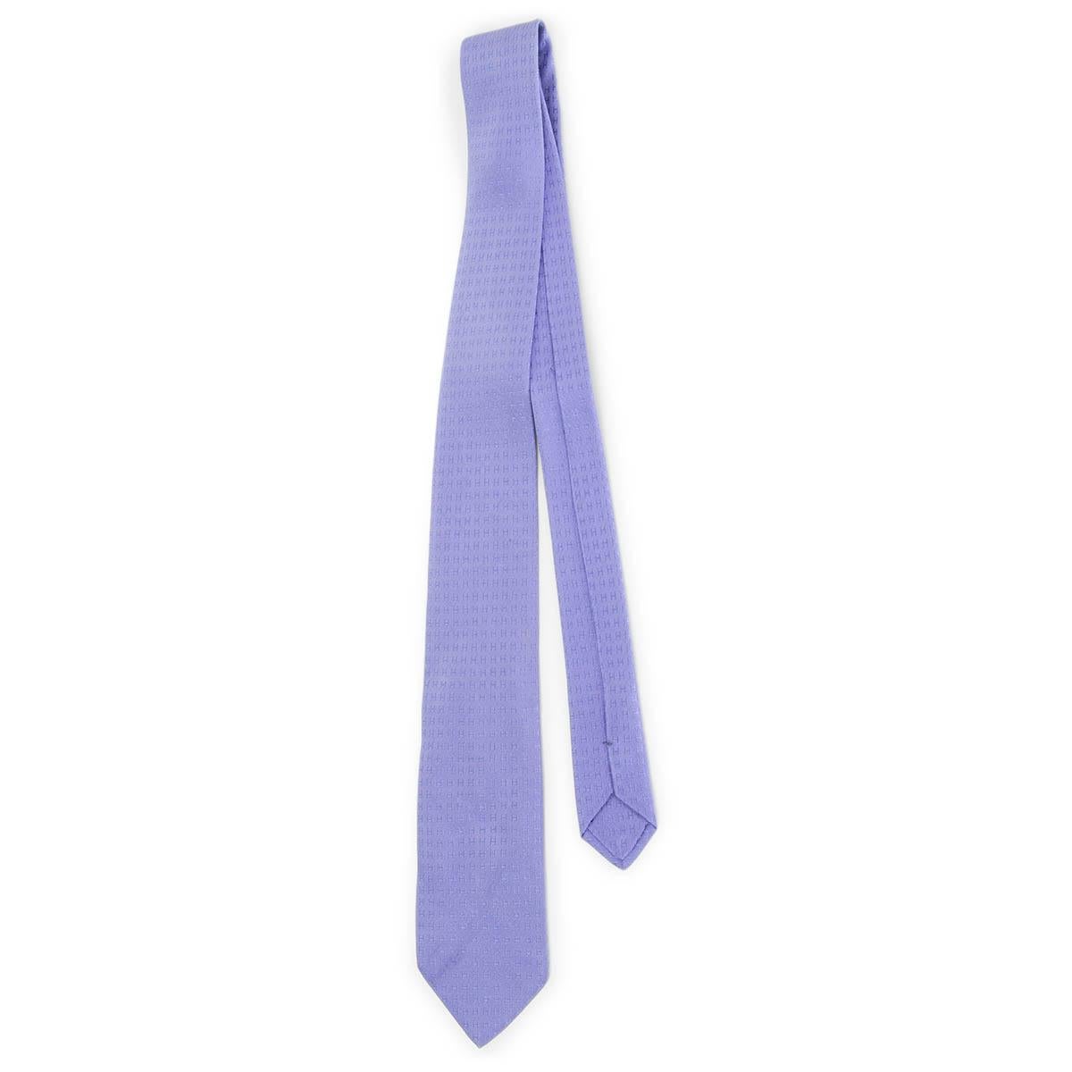 100% authentic Hermès purple 'Faconnee H Tie' designed in silk (100%) with 'H' detail throughout. Has been worn and is in excellent condition. No Box.

Measurements
Width	8cm (3.1in)
Length	150cm (58.5in)

All our listings include only the listed