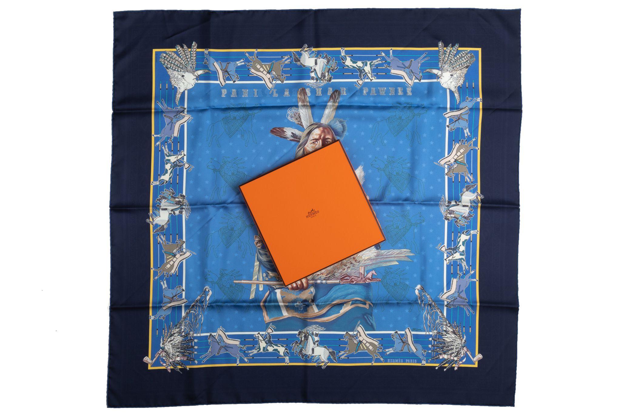 De las mujeres Hermès Lim. Ed. Pawnee Bandana Scarf New in Box en venta