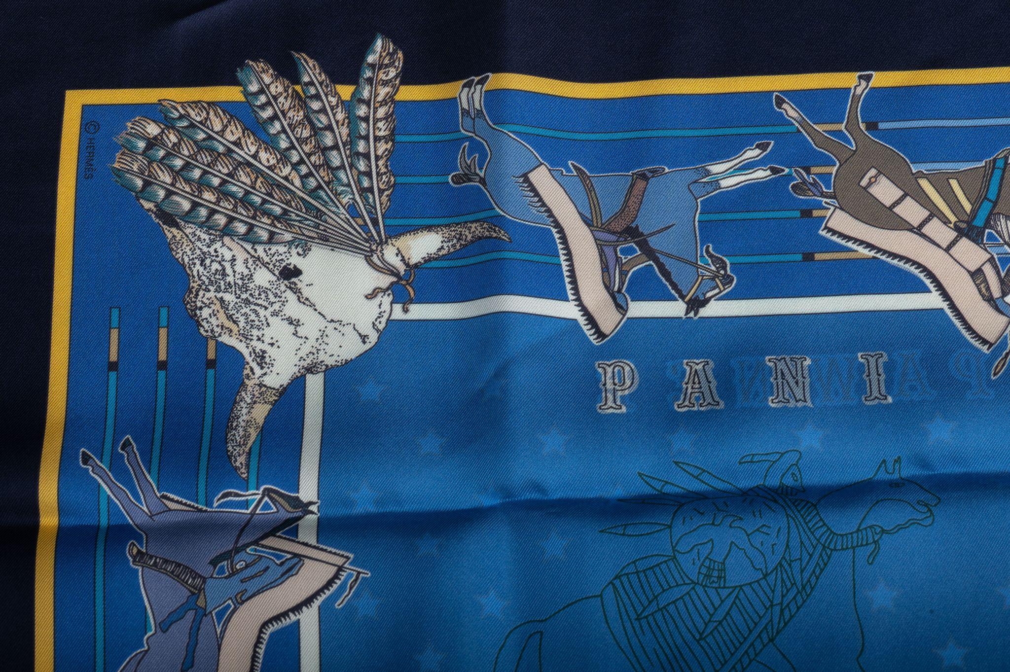 Hermès Lim. Ed. Pawnee Pañuelo Bandana Nuevo en Caja en venta 3