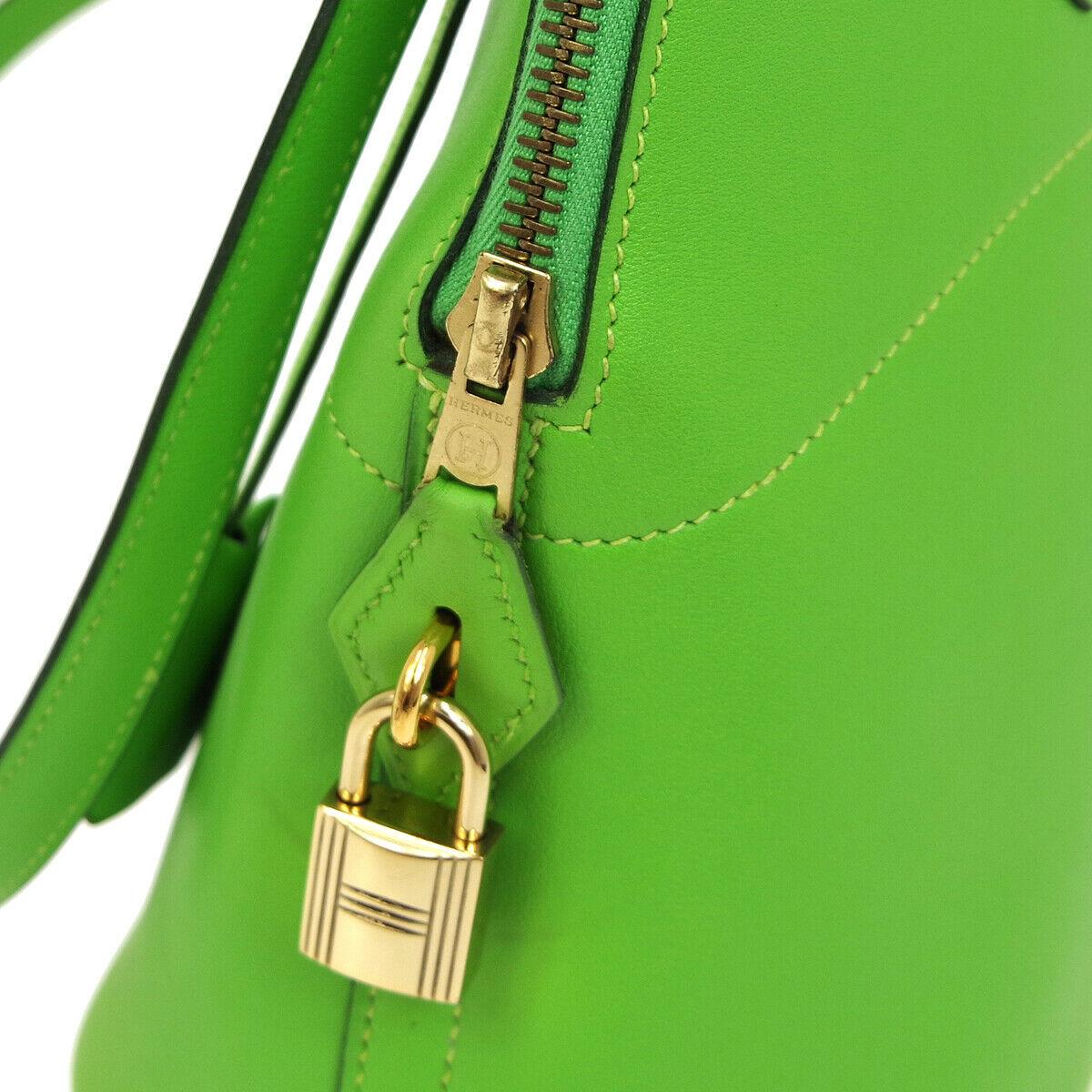 Hermes Lime Neon Green Leather Carryall Gold Top Handle Satchel Tote Bolide Shoulder Bag

Leather
Gold tone hardware
Zipper closure
Leather lining
Date code present
Made in France
Handle drop 3.5